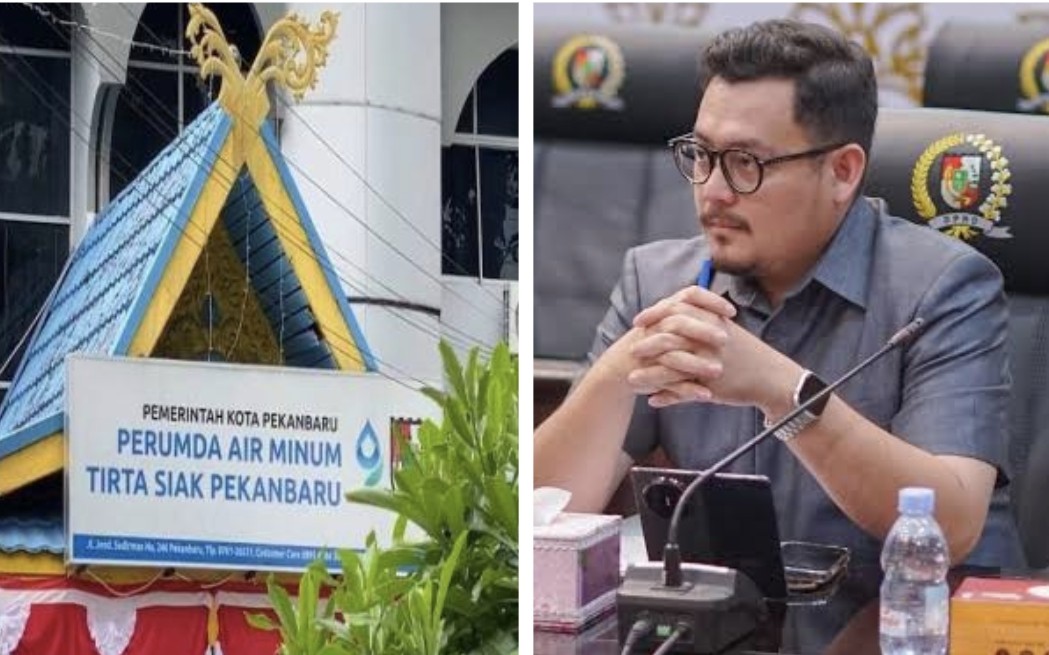 Anggota Komisi II DPRD Kota Pekanbaru, Rizky Bagus Oka (kanan) dukung Walikota Agung bersih-bersih PDAM (foto/int)